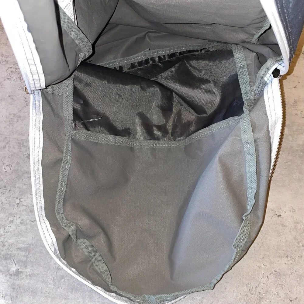 Wexford Gray and White Basic Backpack